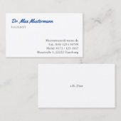 Arzt Visitenkarte 名刺 (正面/裏面)