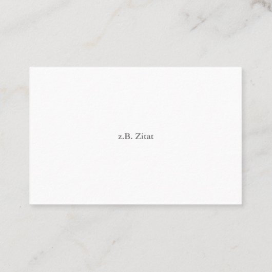 Arzt Visitenkarte 名刺 (裏面)