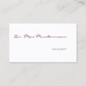 Arzt Visitenkarte 名刺 (正面)