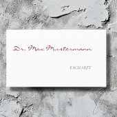 Arzt Visitenkarte 名刺