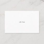Arzt Visitenkarte 名刺 (裏面)