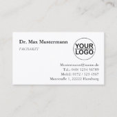 Arzt Visitenkarte mit LOGO 名刺 (正面)
