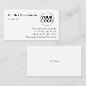 Arzt Visitenkarte mit LOGO 名刺 (正面/裏面)