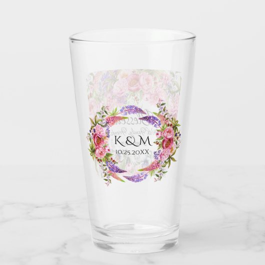 A'sのための素敵な結婚一日 – 戻る参照 – タンブラーグラス (裏面)