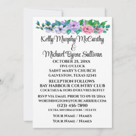 A'sのための素敵な結婚一日 – 招待状