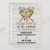 A'sのための素敵な結婚一日 – 招待状 – 戻る参照 (正面/裏面)