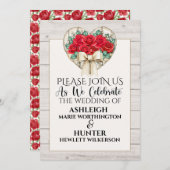 A'sのための素敵な結婚一日 – 招待状 – 戻る参照 (正面/裏面)