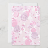 asバラボホ金ゴールドママシック春ベビーガールシャワー 招待状 (裏面)