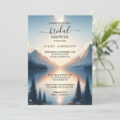 asレイクサイドマウンテンおもしろい自然レイクブライダルシャワー 招待状 (スタンド正面)