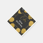 asレトロおもしろいアダルトユーモアハッピーシック80誕生日 スタンダードカクテルナプキン (角)