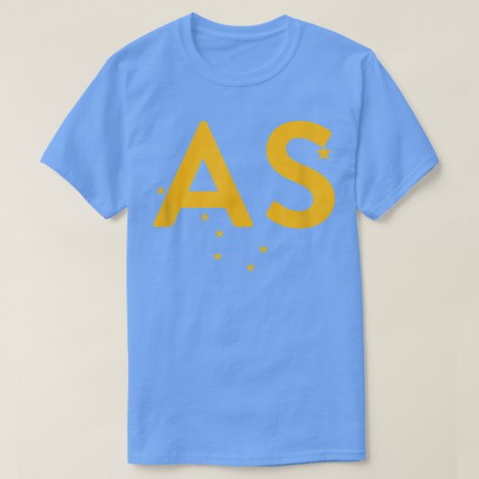AS – アラスカ3部コンボデザイン – アラスカ州旗 Tシャツ (デザイン正面)