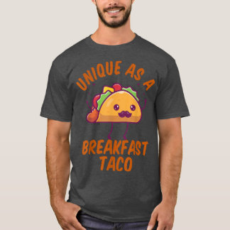 As ユニーク A Breakfast Taco Happy Smilingかわいいタ Tシャツ