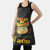 As ユニーク A Breakfast Taco Happy Smiling Taco エプロン (インサイチュ)