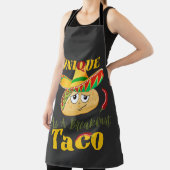 As ユニーク A Breakfast Taco Happy Smiling Taco エプロン (インサイチュ)
