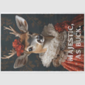 As 威厳のある Buck Sassy Deer Decompage 薄葉紙 (正面)