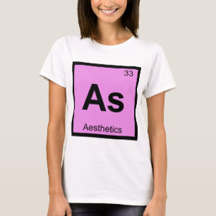 As - 美学 哲学 化学 シンボル tシャツ