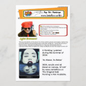 ‘As Above, So Below’ Painting on a Small-Scale Pri 招待状 (裏面)