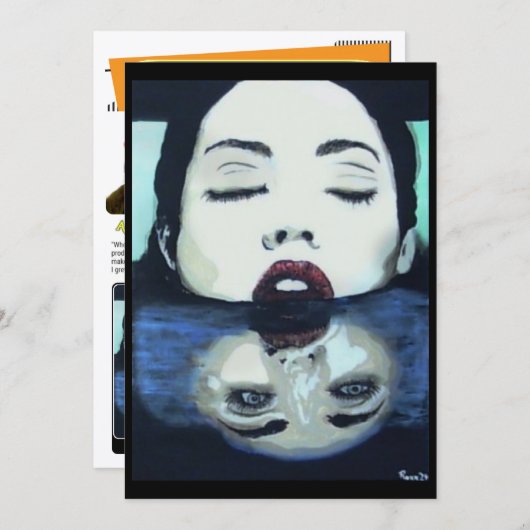 ‘As Above, So Below’ Painting on a Small-Scale Pri 招待状 (正面/裏面)