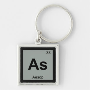 As - Aesop寓話化学の周期表記 キーホルダー