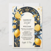 As Arch Foodおもしろいフルーツライムレモンズ結婚ズ 招待状 (正面)