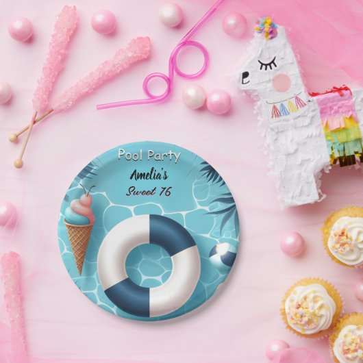 As Boyおもしろい10代のアダルトプールパーティースウィート16誕生日 ペーパープレート (パーティー)