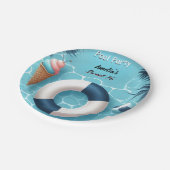 As Boyおもしろい10代のアダルトプールパーティースウィート16誕生日 ペーパープレート (アングル)