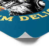 As Far As I Know I'm Delightful Funny Monkey Sayin ポスター (角)