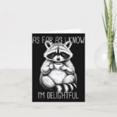 As Far As I Know I'm Delightful Raccoon  カード (正面)