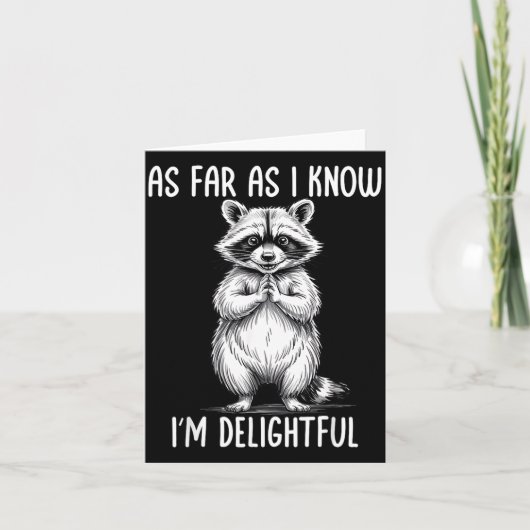 As Far As I Know I'm Delightful Raccoon  カード (正面)