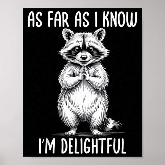 As Far As I Know I'm Delightful Raccoon  ポスター (正面)