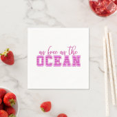 As Free as the Ocean | Coastal Entertaining スタンダードカクテルナプキン (インサイチュ)