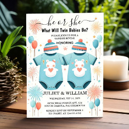 As Games Ohベビー共同デュアルツインジェンダーが明らかにする 招待状