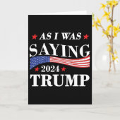 As I Was Saying トランプ 2024 大統領選挙 トランプ カード (黄色い花)