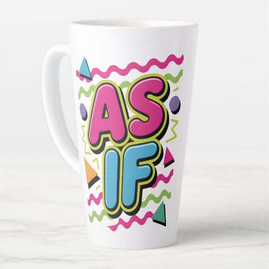 As If Sarcasm カフェラテマグ (左アングル)