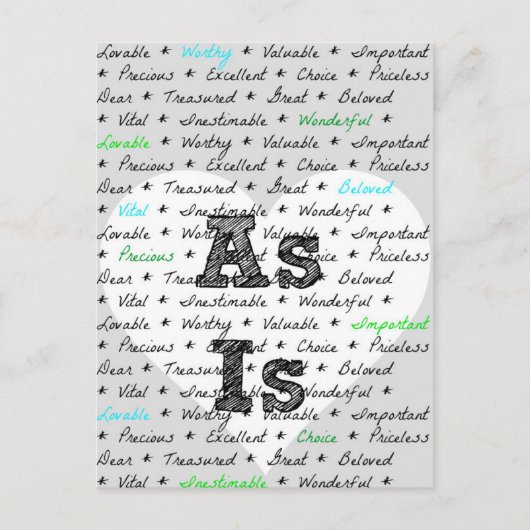 AS ISポストカード – Plantinski ポストカード (正面)