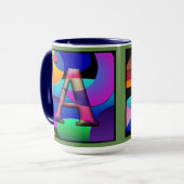 AS Monogramed、初期コーヒーマグ マグカップ (正面左)