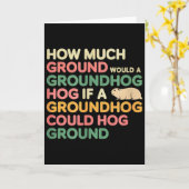 As Much Ground As A Groundhog Could Hog  カード (黄色い花)