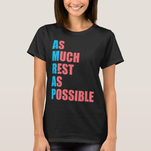 As Much Rest As Possible Amrap Fun Trendy  Tシャツ (正面)