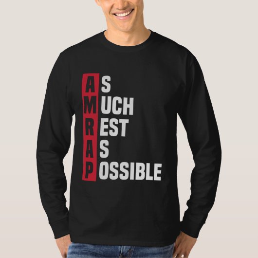 As Much Rest As Possible AMRAP  Trendy  1 Tシャツ (正面)