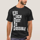 As Much Rest As Possible AMRAP  Trendy  2 Tシャツ (正面)