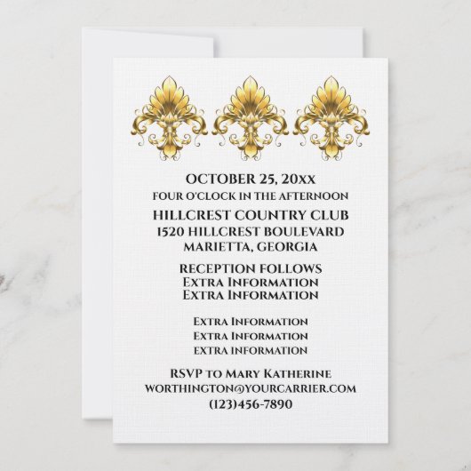 A'S On Linenの素敵な結婚一日 – See Back 招待状 (裏面)