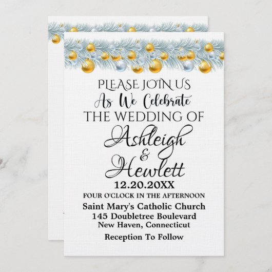 A'S See Backの素敵な結婚一日 – 招待状 (正面/裏面)