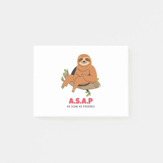 As Slow As Possible ポストイット (正面)