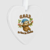 As Slow As Possible - Cute Sloth ASAP Classic T-Sh オーナメント (正面)