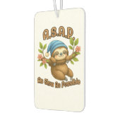 As Slow As Possible - Cute Sloth ASAP Classic T-Sh カーエアーフレッシュナー (左)