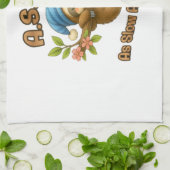 As Slow As Possible - Cute Sloth ASAP Classic T-Sh キッチンタオル (折り畳み)