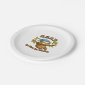 As Slow As Possible - Cute Sloth ASAP Classic T-Sh ペーパープレート (アングル)