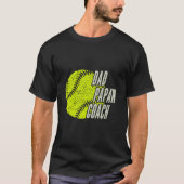 As Softball Dad Papaw Coach Tシャツ (正面)