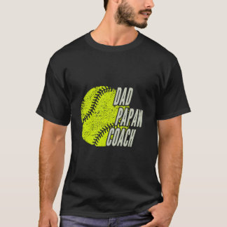 As Softball Dad Papaw Coach Tシャツ