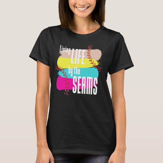 AS Tees Living Life by the Seams Baseball Tシャツ (正面)